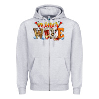 Heather Grey miner wife Zipper Hoodie - Zillion Design Studio