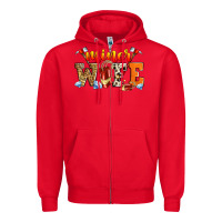 Red miner wife Zipper Hoodie - Zillion Design Studio