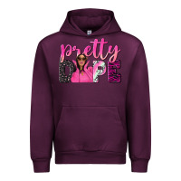 Mauve Wine pretty dope afro woman Urban Hoodie - NancyCooperArtShop