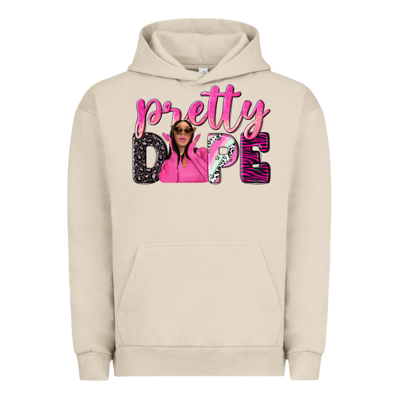 Pretty Dope Afro Woman Urban Hoodie by NancyCooperArtShop | Teevron