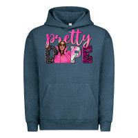 Pigment Midnight Navy pretty dope afro woman Urban Hoodie - NancyCooperArtShop