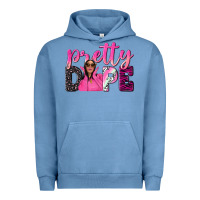 Pigment Pebble Blue pretty dope afro woman Urban Hoodie - NancyCooperArtShop