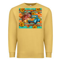 Antique Gold Farm life fall barn and truck Premium Sweatshirt - Artiststas