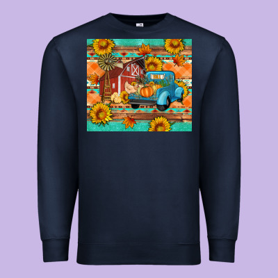 Farm Life Fall Barn And Truck Premium Sweatshirt Designed By Artiststas