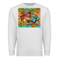 Oatmeal Heather Farm life fall barn and truck Premium Sweatshirt - Artiststas