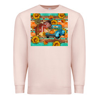 Pale Pink Farm life fall barn and truck Premium Sweatshirt - Artiststas