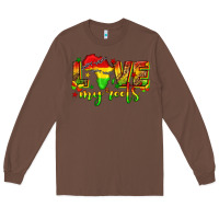 Chestnut love my roots juneteenth Long Sleeve Tee - texasbilliewilder