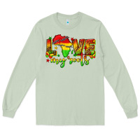 Matcha love my roots juneteenth Long Sleeve Tee - texasbilliewilder