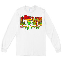 White love my roots juneteenth Long Sleeve Tee - texasbilliewilder