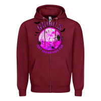 Burgundy Ghouls Just Wanna Have Fun Zipper Hoodie - texasbilliewilder