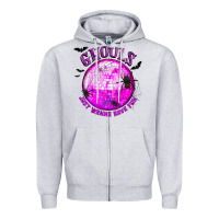 Heather Grey Ghouls Just Wanna Have Fun Zipper Hoodie - texasbilliewilder