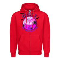 Red Ghouls Just Wanna Have Fun Zipper Hoodie - texasbilliewilder