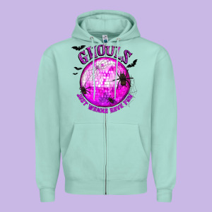 Ghouls Just Wanna Have Fun Zipper Hoodie Designed By Texasbilliewilder
