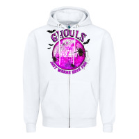 White Ghouls Just Wanna Have Fun Zipper Hoodie - texasbilliewilder