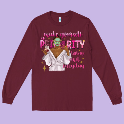 Long Sleeve Tee make yourself a priority today and everyday