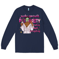 Navy make yourself a priority today and everyday Long Sleeve Tee - texasbilliewilder