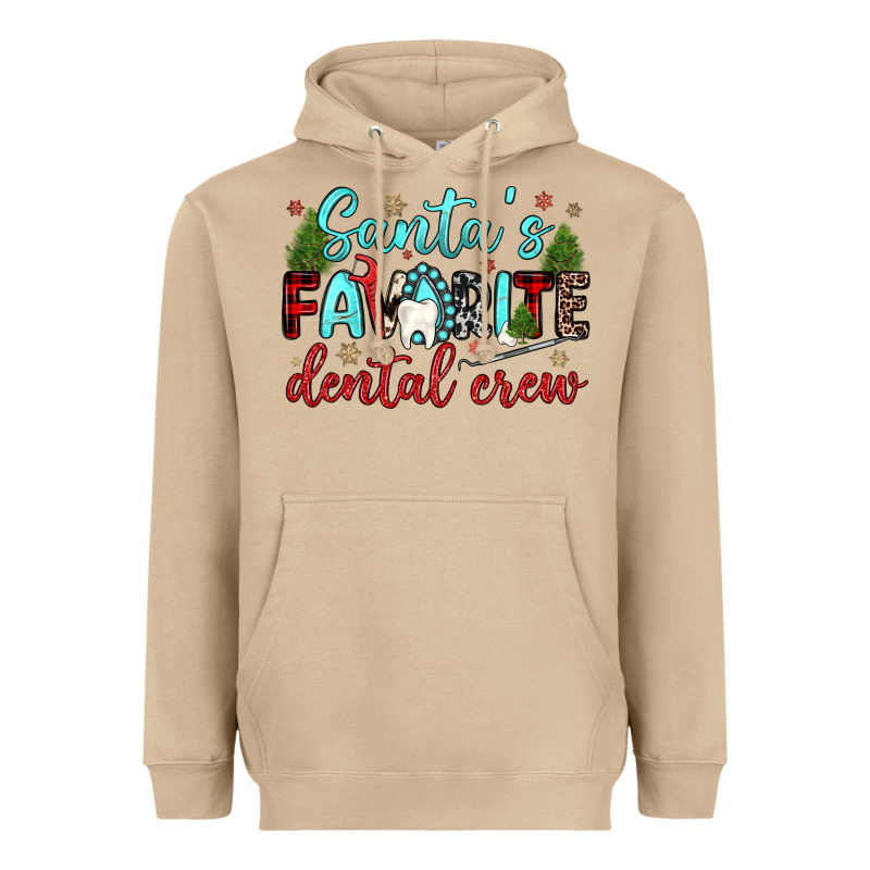 Santas Favorite Dental Crew Heavyweight Hoodie by JahusDesignShop | Teevron
