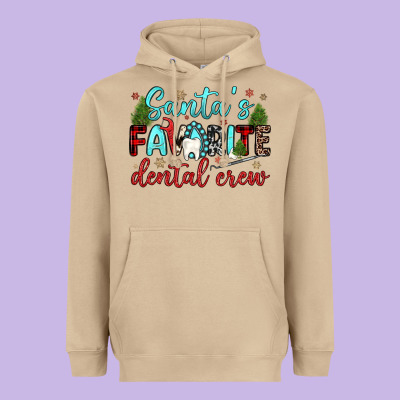 Santas Favorite Dental Crew Heavyweight Hoodie Designed By Jahusdesignshop