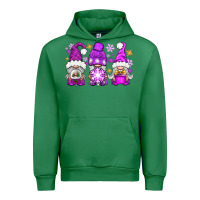 Emerald purple winter gnomies Urban Hoodie - NancyCooperArtShop