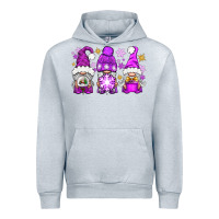 Heather Grey purple winter gnomies Urban Hoodie - NancyCooperArtShop