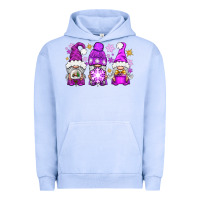 Pigment Grape Ice purple winter gnomies Urban Hoodie - NancyCooperArtShop
