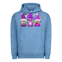 Pigment Pebble Blue purple winter gnomies Urban Hoodie - NancyCooperArtShop