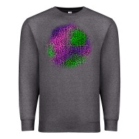 Charcoal Heather halloween leopard patch Premium Sweatshirt - BundleAndBundleShop