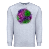 Heather Grey halloween leopard patch Premium Sweatshirt - BundleAndBundleShop