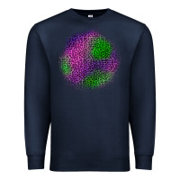 Navy halloween leopard patch Premium Sweatshirt - BundleAndBundleShop