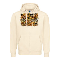 Sandshell leopard background Zipper Hoodie - Zillion Design Studio