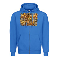 True Royal leopard background Zipper Hoodie - Zillion Design Studio
