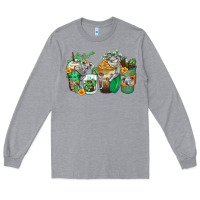 Heather Grey koala coffee cups Long Sleeve Tee - Zillion Design Studio