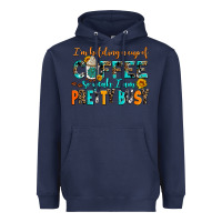 Navy i am holding a cup of coffee so yeah iam pretty bu Heavyweight Hoodie - AdoDesignShop