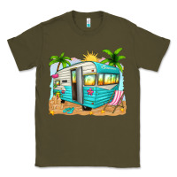 Army Green summer caravan Classic Tee - texasbilliewilder