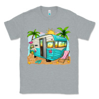 Heather Grey summer caravan Classic Tee - texasbilliewilder