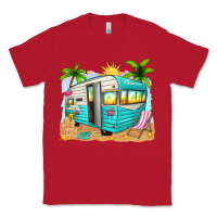 Red summer caravan Classic Tee - texasbilliewilder