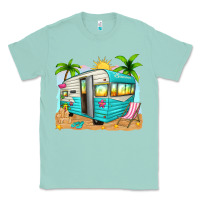 Seafoam summer caravan Classic Tee - texasbilliewilder
