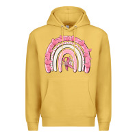 Antique Gold breast cancer  rainbow Premium Hoodie - MaliasSmallBusiness