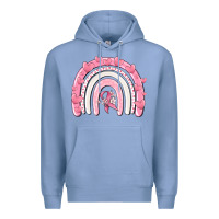Colony Blue breast cancer  rainbow Premium Hoodie - MaliasSmallBusiness