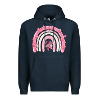 Navy breast cancer  rainbow Premium Hoodie - MaliasSmallBusiness