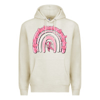 Oatmeal Heather breast cancer  rainbow Premium Hoodie - MaliasSmallBusiness