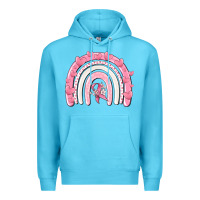 Ocean Blue breast cancer  rainbow Premium Hoodie - MaliasSmallBusiness