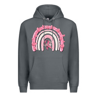 Rock breast cancer  rainbow Premium Hoodie - MaliasSmallBusiness