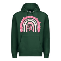 Sports Green breast cancer  rainbow Premium Hoodie - MaliasSmallBusiness
