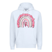 White breast cancer  rainbow Premium Hoodie - MaliasSmallBusiness