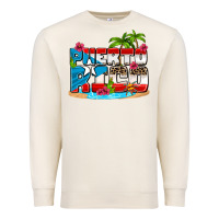 Sandshell puerto rico and flowers with frog Premium Sweatshirt - AdoDesignShop