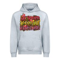Heather Grey she belongs among the wildflowers Urban Hoodie - NancyCooperArtShop