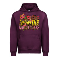 Mauve Wine she belongs among the wildflowers Urban Hoodie - NancyCooperArtShop