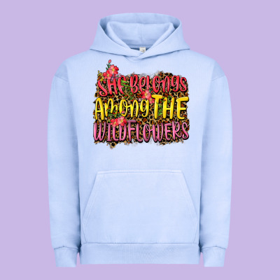 She Belongs Among The Wildflowers Urban Hoodie Designed By Nancycooperartshop
