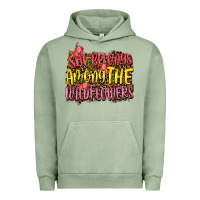 Pigment Oil Green she belongs among the wildflowers Urban Hoodie - NancyCooperArtShop
